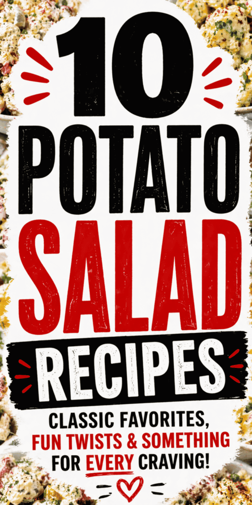 If you&rsquo;re searching for The Best Potato Salad Ever, this collection of 10 potato salad recipes has everything from Classic Potato Salad to Creamy Potato Salad, Roasted Potato Salad, and even Sweet Potato Salad Recipe ideas. These Homemade Potato Salad options are perfect Side Dishes For Bbq, Summer Picnic spreads, and backyard grilling nights. Whether you love Potato Salad With Egg, Mustard Pickles, or a Southern Potato Salad Recipe packed with mayonnaise and hard boiled eggs, you&rsquo;ll find it here. These Easy Potato Salad Recipes are quick easy meals, ideal for meal prep bowls, potlucks, and summer gatherings when you need something cold, creamy, and absolutely amazing.