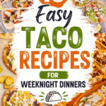 Looking for easy taco recipes to upgrade your weeknight meals? This collection of 15 easy taco recipes is packed with taco dishes perfect for Taco Tuesday recipes, quick family meals, and fast dinners. From crispy beef tacos and crunchy taco recipes to buffalo chicken tacos and classic chicken tacos, these taco recipes for dinner are full of bold Mexican dinner recipes flavor. You’ll find taco bar ideas, crockpot street tacos, beef street tacos recipe options, and oven baked tacos with melted cheese. Perfect for taco night ideas, meal ideas cheap, and easy comfort food, these Mexican meals are great for busy nights and crowd pleasing recipes everyone will love.