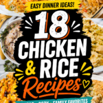 These Chicken And Rice Dinner Ideas are perfect when you need an Easy Homemade Dinner that the whole family will love. Featuring everything from One Pot Chicken And Rice to baked Chicken And Rice Casserole With Chicken Broth, this list is packed with comfort food classics. Whether you prefer Chicken And White Rice Recipes or creamy dishes like Cream Of Chicken And Rice and Chicken And Rice With Cream Of Mushroom, these meals are simple and satisfying. Ideal for Lazy Dinners, these Chicken And Rice Recipes use pantry staples like Cream Of Chicken Soup and rice to create hearty weeknight meals. From Chicken Breast Recipes Rice to Rice Dinners loaded with flavor, these dishes are perfect for Family Friendly Supper Ideas and Easy Meals For Dinner Chicken lovers.