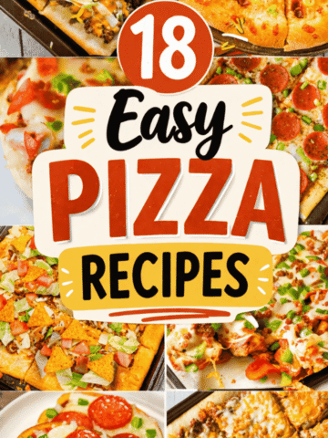 If you need Easy Pizza Recipes that actually work on busy nights, this list of 18 Easy Pizza Recipes is packed with everything from Pizza Casserole to Flatbread Pizza Recipes and bold Unique Pizza Ideas. You’ll find Pizza Recipes Homemade, Homemade Pizza Recipe Easy, and even Pizza Oven Recipes for next-level results. Whether you’re craving Deep Dish, Greek Pizza Recipe, or a loaded Supreme Pizza Recipe, this roundup has all the Pizza Topping Ideas you need. Try fun options like Chicken Pesto Pizza, Bbq Chicken Pizza, or even lighter Healthy Pizza Recipes and Low Calorie Dinners. Perfect for Quick Weeknight Meals, Family Dinner, or a cozy night in, these Quick And Easy Pizza Recipes use simple ingredient shortcuts for Good Pizza every time. Save these Best Pizza Recipes Ever for later!
