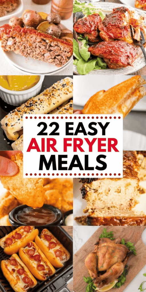 If you need easy wins at dinnertime, these Air Fryer Dinner Ideas are exactly what you’ve been looking for. This roundup is packed with Air Fryer Recipes For Beginners, Quick Air Fryer Recipes, and Easy Healthy Air Fryer Recipes that actually deliver on flavor without the hassle. From crispy chicken breast strips and juicy steak bites to simple vegetable stir-fry with bell peppers, these Airfryer Meals are perfect for busy weeknights. Whether you're cooking for one or feeding the whole family, these Air Fryer Meals Healthy options make it easy to get dinner on the table fast. You’ll also find Air Fryer High Protein Meals and Ground Chicken Recipes that are perfect for meal prep. Save this for your go-to Air Fryer Food inspiration and stress-free dinners.