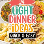 Looking for Light Easy Dinner Recipes that actually keep you full without feeling heavy? These 24 Light Meals For Dinner are packed with flavor and perfect for busy nights. From Light Weekday Dinners to Quick Easy Light Dinner Ideas, this roundup is full of Simple Healthy Dinner Ideas your whole family will love. You’ll find Fresh Dinner Ideas, Fiber Rich Recipes, and even High Protein Meals With Shrimp for those nights you want something lighter but still satisfying. These Easy Light Healthy Dinner Recipes are ideal for summer or anytime you want Light And Easy Dinners Healthy that don’t take forever. Whether you need Dinner Ideas For 8 or Easy Dinner For 4 Guests, this collection delivers.