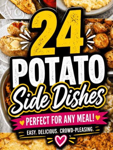 Looking for the best potato side dishes recipes to upgrade your meals? This roundup is packed with easy potato recipes, potato casserole recipes, and simple side dishes perfect for any night of the week. From smashed potatoes baked with garlic butter and parmesan to cheesy scalloped potatoes and potato gratin recipe favorites, these potato sides are the ultimate comfort food. Whether you need side dishes with pork loin, steak sides ideas, or side dishes to go with roast chicken, you’ll find it here. Featuring baby potatoes recipes, baked potato sides, and veggie side dishes, these flavorful potato dishes are perfect for holidays, weeknights, or entertaining any crowd.