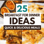Looking for easy dinner recipes for family that everyone will actually eat? These breakfast for dinner ideas are perfect for busy weeknights, lazy dinners, and kid friendly dinners. This roundup is packed with breakfast meal ideas like sausage and egg breakfast recipes, skillet breakfast recipes, and breakfast baking ideas. You’ll find simple breakfast ideas, breakfast entree ideas, and creative breakfast for dinner ideas using eggs, sausage, and pantry staples. From make ahead egg dishes for breakfast to fun and easy breakfast ideas, these breakfast dinner recipes double as easy lunch ideas and simple dinner ideas with eggs. Perfect for quick, cozy, and satisfying dinner ideas easy enough for any night.