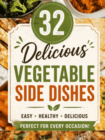 Looking for the best veggie side dishes that actually get eaten? This roundup of 32 easy vegetable sides is packed with healthy dinner recipes, simple healthy sides for dinner, and easy dinner recipes for family nights. From cauliflower recipes and green beans almondine to truffle green beans, corn succotash, and sauteed broccolini recipe ideas, these veggie side dish recipes are perfect for weeknight veggie sides or side dishes for parties. You’ll find air fryer recipes, oven-baked sides, and dump and go crockpot side dishes that make dinner ideas easy. Whether you need sides dishes with steak, side dishes with tri tip, or cheap sides for dinner, this list has all the veggie dinner sides you need.
