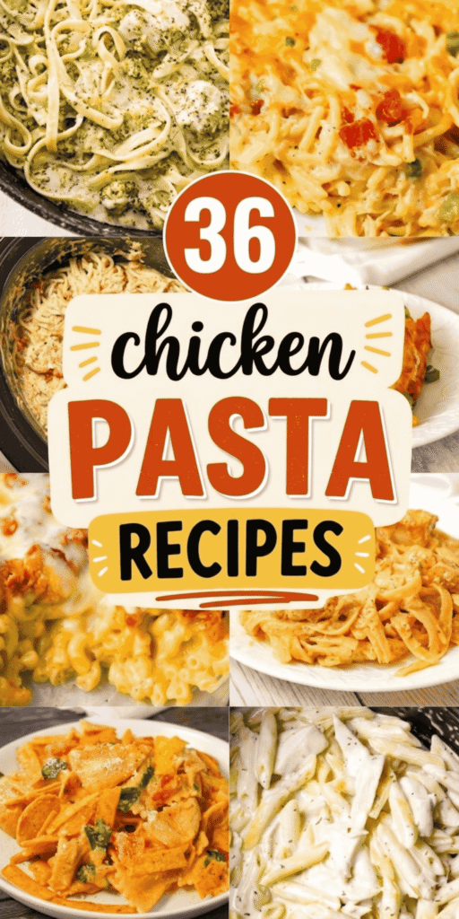 Looking for Pasta Recipes For Dinner that are quick, comforting, and loaded with flavor? This roundup of 36 Chicken Pasta Recipes is packed with Easy Weeknight Dinners your whole family will love. From creamy Alfredo Pasta Recipes to bold Cajun Chicken Pasta and classic Marinara-based dishes, these Easy Pasta Recipes cover it all. You’ll find Chicken Pasta Bake options, Chicken Breast Pasta meals, and Easy Pasta Dinner ideas perfect for busy nights. Whether you’re craving a Creamy Sauce, Garlic Parmesan Chicken, or something quick and simple, these Pasta Dinner Recipes deliver serious Cooking Inspiration. Perfect for Pasta Night, these Quick Dinner Ideas are all about easy prep, simple ingredients, and satisfying Chicken Pasta Dishes everyone will devour.