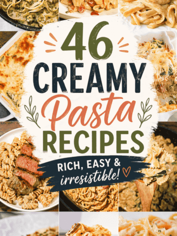 If you’re craving comfort food, these creamy pasta recipes are about to become your go-to for weeknight dinner. From cheesy garlic spaghetti and creamy garlic parmesan pasta to Cajun chicken pasta and baked pasta recipes, this collection is loaded with easy pasta dinner ideas. Perfect for lazy dinners, quick meals, or even dinner date recipes, you’ll find simple recipes with spaghetti noodles, creamy chicken pasta, and budget-friendly pasta ideas. Whether you need easy lunch ideas or something easy to cook for dinner, these creamy pasta dishes deliver rich flavor with minimal effort. Save these best pasta recipes now for fast family dinners!