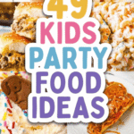 Planning a party and need the best Kids birthday party food ideas? This roundup of 49 Toddler Birthday Party Food and Children Party Food recipes is loaded with fun, easy and crowd-pleasing options. From Kids Party Treats like pudding cups, dirt pie and cookies to savory sliders, macaroni salad and potato salad, there’s something for every picky eater. These Birthday Party Food Ideas include Kids Party Snack Ideas, Kids Grazing Board inspiration, and Finger Food Platters Ideas Party Appetizers perfect for any celebration. Whether you’re planning 2 Year Birthday Party Food Ideas or Teenagers party foods, these bite sized foods and hand held foods are easy DIY food options that work for any party.