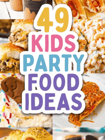 Planning a party and need the best Kids birthday party food ideas? This roundup of 49 Toddler Birthday Party Food and Children Party Food recipes is loaded with fun, easy and crowd-pleasing options. From Kids Party Treats like pudding cups, dirt pie and cookies to savory sliders, macaroni salad and potato salad, there’s something for every picky eater. These Birthday Party Food Ideas include Kids Party Snack Ideas, Kids Grazing Board inspiration, and Finger Food Platters Ideas Party Appetizers perfect for any celebration. Whether you’re planning 2 Year Birthday Party Food Ideas or Teenagers party foods, these bite sized foods and hand held foods are easy DIY food options that work for any party.