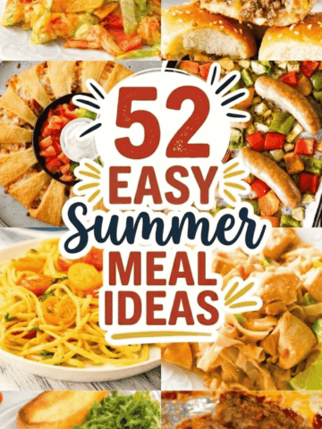 If you’re stuck in a dinner rut, these 52 easy summer meals are about to save your sanity. Packed with summertime meals perfect for hot nights, this list is full of easy summer dinner ideas, quick summer meals, and lazy dinners your whole family will actually eat. From grilled meat and fresh vegetables to refreshing summer dinners like salmon salad and vegetable pasta, there’s something here for every craving. These summer dinner recipes for family are ideal for weeknight dinner chaos, whether you need 30 minute meals, cheap meals, or no kitchen meals when it’s just too hot to cook. Think cold recipes dinner, pool dinner ideas, and dinners for hot days summer that require minimal effort but deliver big flavor.
