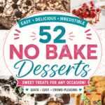 Looking for the ultimate collection of No Bake Desserts Easy Quick? This roundup of 52 No Bake Treats is packed with Simple Desserts, Easy Desserts With Few Ingredients, and No Bake Snacks perfect for busy days. From No Bake Cheesecake Recipes and Quick No Bake Cookies to Easy No-bake Chocolate Cookies and No Bake Chocolate Peanut Butter Oatmeal Cookies Recipe, there’s something for every Sweet Tooth. These Homemade Desserts are ideal for Summer Cookout Desserts, Easy Party Desserts No Bake, and Take Along Desserts. Whether you need Quick And Easy No Bake Cookies, Cold Dessert Recipes No Bake, or Fun No Bake Recipes, this list has you covered.
