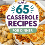 If you need easy casseroles for dinner that actually get eaten, this list of 65 recipes is exactly what you’ve been looking for. From healthy casserole recipes and high protein dinner recipes healthy enough for weeknights to indulgent easy comfort food loaded with cheese, this roundup covers it all. You’ll find dump and go crockpot dinners, sheet pan dinners, baked casserole classics, and quick and easy dinner recipes perfect for busy nights. There are ground beef recipes for dinner, beef casserole recipes, and even kielbasa sausage dishes like cheesy potato casserole and sausage casserole favorites. These lazy dinners are perfect for meal prep, freezer friendly meals, and budget friendly dinner ideas that feed a crowd. Whether you need prep ahead dinners healthy or a lazy day casserole, these family meals make dinner stress-free and seriously delicious.