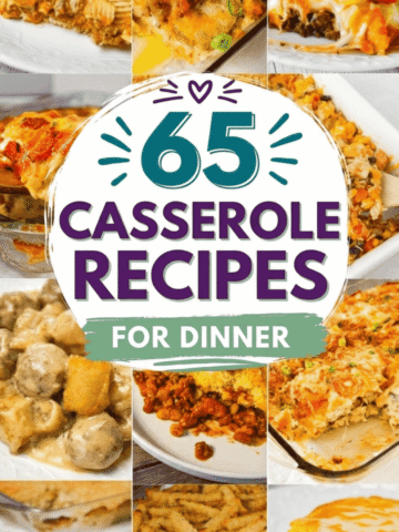 If you need easy casseroles for dinner that actually get eaten, this list of 65 recipes is exactly what you’ve been looking for. From healthy casserole recipes and high protein dinner recipes healthy enough for weeknights to indulgent easy comfort food loaded with cheese, this roundup covers it all. You’ll find dump and go crockpot dinners, sheet pan dinners, baked casserole classics, and quick and easy dinner recipes perfect for busy nights. There are ground beef recipes for dinner, beef casserole recipes, and even kielbasa sausage dishes like cheesy potato casserole and sausage casserole favorites. These lazy dinners are perfect for meal prep, freezer friendly meals, and budget friendly dinner ideas that feed a crowd. Whether you need prep ahead dinners healthy or a lazy day casserole, these family meals make dinner stress-free and seriously delicious.