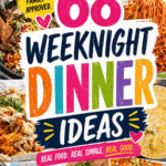Looking for easy weeknight dinners that actually get eaten? These 68 weeknight meals are packed with easy dinner recipes for family, quick and easy dinner recipes, and lazy dinners perfect for busy nights. From sheet pan dinners and one pot dinners to foods with chicken and ground beef, these easy meals for dinner are budget friendly and full of flavor. Whether you need dinner ideas with stuff at home, easy cheap meals for family, or healthy dinner recipes for family, this list has it all. Perfect for picky eaters, sports nights dinners, and school night meals when you need fast dinner recipes that don’t feel boring or repetitive.