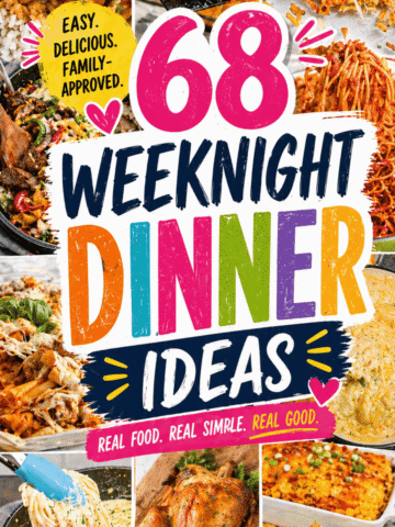 Looking for easy weeknight dinners that actually get eaten? These 68 weeknight meals are packed with easy dinner recipes for family, quick and easy dinner recipes, and lazy dinners perfect for busy nights. From sheet pan dinners and one pot dinners to foods with chicken and ground beef, these easy meals for dinner are budget friendly and full of flavor. Whether you need dinner ideas with stuff at home, easy cheap meals for family, or healthy dinner recipes for family, this list has it all. Perfect for picky eaters, sports nights dinners, and school night meals when you need fast dinner recipes that don’t feel boring or repetitive.