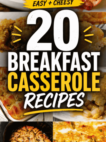 If you’re searching for Breakfast Ideas For A Crowd that actually work, this list of 20 Breakfast Casseroles Make Ahead recipes is exactly what you need. These Easy Breakfast Casseroles include everything from cheesy hashbrown bakes to Blueberry French Toast Casserole and savory sausage egg dishes. Perfect for a Busy Morning, Holiday Morning, or Christmas Breakfast, these Breakfast Casserole Recipes are designed to feed a crowd without stress. You’ll find Overnight Breakfast Casserole ideas, Make Ahead Hash Brown Breakfast Casserole options, and simple Breakfast Brunch Recipes that are easy, hearty, and delicious.