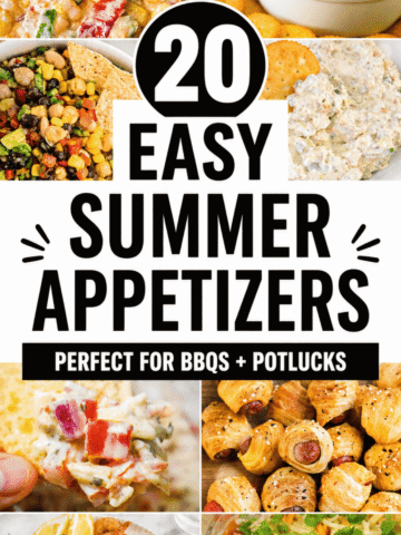 Looking for Summer Appetizers Easy enough for any host? These 20 Summer Appetizer Recipes are perfect for Summer Party Food, Cookout Appetizers, and Backyard Cookout Party Events. From cold dips and fresh Cowboy Caviar to Easy Appetizers With Meat and bite size appetizers, this roundup is packed with Summer Party Food Ideas that guests actually eat. Whether you need Easy Make Ahead Appetizers, Room Temperature Appetizers, or Finger Foods For Outdoor Party setups, these Summer Appetizers For Party Easy options are perfect for pool party snacks, picnic food ideas dinner, and snacks for BBQ party gatherings.