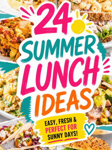 Fresh, flavour-packed and perfect for busy weekdays, these Summer Lunch Ideas are loaded with Healthy Summer Lunch inspiration, Easy Summer Lunches, Cold Lunch Ideas, Lunch Bowls, pasta salads, wraps and no-heat meals everyone will actually want to eat. Whether you need Easy Lunch Ideas For Work, Summer Lunch For Kids, Box Lunch Ideas For Adults or High Protein Summer Lunch Ideas, this roundup has quick and satisfying meals for every craving. You’ll find Healthy Cold Sandwiches For Lunch, Colorful Summer Salad Recipe ideas, Easy Grab And Go Meals, Summer Food Recipes Lunch, Lite Summer Meals and make-ahead options perfect for Lake Lunches, meal prep and backyard BBQs. These Healthy Summer Meals are easy, fresh and perfect for hot weather eating all season long.