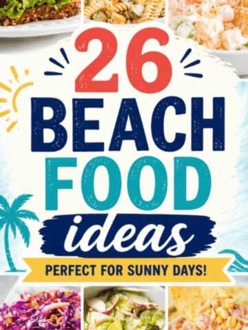 Planning a seaside getaway or lake day with friends and family? These Beach Food Ideas are packed with Easy Beach Meals, Beach Sandwiches, Beach Snacks and refreshing Summer Food Ideas perfect for enjoying the sun. From Beach Picnic Food and Cold Picnic Snacks to Fruit Kabobs, Hawaiian Fruit Salad and fun Beach Party Food, this roundup has everything you need for a relaxing Beach Trip. Find Easy Beach Snacks, Healthy Beach Food Ideas, Beach Lunch Ideas and Best Beach Sandwiches that travel well in a cooler. Whether you need Pool Day Food Ideas, Dock Snacks, Beach Day Sandwiches or Snacks To Bring To The Beach, these tasty recipes are simple, portable and perfect for warm weather recipes.