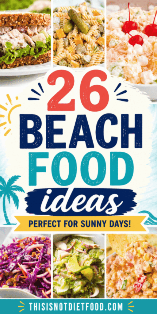Planning a seaside getaway or lake day with friends and family? These Beach Food Ideas are packed with Easy Beach Meals, Beach Sandwiches, Beach Snacks and refreshing Summer Food Ideas perfect for enjoying the sun. From Beach Picnic Food and Cold Picnic Snacks to Fruit Kabobs, Hawaiian Fruit Salad and fun Beach Party Food, this roundup has everything you need for a relaxing Beach Trip. Find Easy Beach Snacks, Healthy Beach Food Ideas, Beach Lunch Ideas and Best Beach Sandwiches that travel well in a cooler. Whether you need Pool Day Food Ideas, Dock Snacks, Beach Day Sandwiches or Snacks To Bring To The Beach, these tasty recipes are simple, portable and perfect for warm weather recipes.