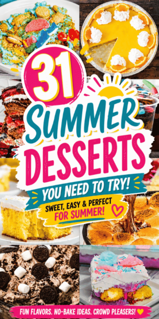 Looking for the Best Summer Desserts to serve at cookouts, parties, potlucks and backyard BBQs? This roundup of Easy Summer Desserts is packed with Summer Dessert Recipes featuring Fresh Strawberry Desserts, No Bake Summer Desserts, Icebox Desserts, Lemon Desserts, Banana Split Dessert bars, No Bake Oreo Cheesecake, Graham Cracker Crust treats and more. These Refreshing Summer Desserts Easy recipes are perfect for Summer Cookouts, Summer Party Desserts and Desserts For A Crowd. From Chilled Desserts to Summer Baking Recipes and Quick Summer Desserts, these sweet Summer Treats are loaded with flavor while still being simple enough for busy weeknights, holidays and easy entertaining.
