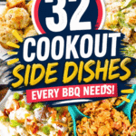 If you’re planning a backyard BBQ, potluck, or summer party, these 32 cookout side dishes are exactly what your menu needs. From creamy pasta salads and fresh cookout veggies to classic barbecue side dishes and cold sides for hot summer days, this list is packed with easy, crowd-pleasing recipes. Whether you need make ahead side dishes for a BBQ, cheap and easy options for feeding a family, or the best sides for burgers, hot dogs, and ribs, you’ll find plenty of simple ideas here. Perfect for 4th of July celebrations, Memorial Day, and casual cookouts, these easy sides for BBQ parties are made to impress without the stress.