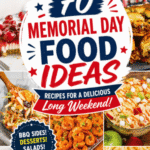 Planning a cookout? These 70 Memorial Day food ideas are packed with Summer BBQ Food, Memorial Day Recipes, and easy Memorial Day Meals your guests will actually want to eat. From 4th Of July BBQ Food and Fourth Of July Appetizers to Memorial Day Party Food, cookout sides, and finger foods Memorial Day guests can grab fast, this list covers it all. You’ll find Memorial Day Menu Ideas Easy, cheap Memorial Day food, Memorial Day Picnic Food Ideas, and Memorial Day BBQ Menu Ideas perfect for feeding a crowd. Whether you need Memorial Day Snacks, Memorial Day Desserts, or BBQ potluck ideas, these Memorial Day Cookout Ideas make hosting stress-free and delicious.