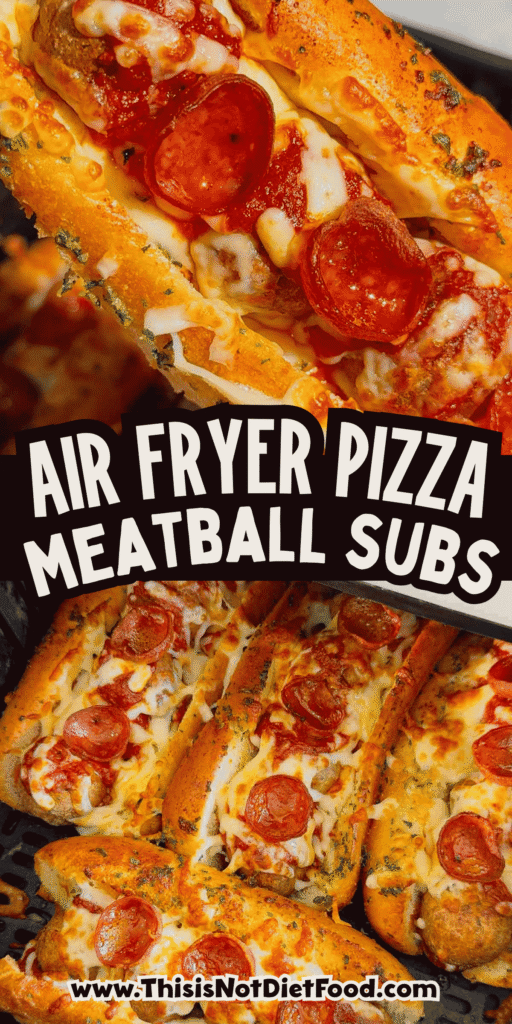 These Air Fryer Pizza Meatball Subs are the ultimate easy comfort food dinner for busy weeknights, game day snacks and picky eaters. Made with frozen meatballs, pizza sauce, pepperoni, mozzarella cheese and buttery toasted hot dog buns, this easy air fryer recipe tastes just like a cheesy pepperoni pizza sub from your favourite restaurant. Perfect for quick family dinners, easy air fryer meals, meatball sandwich recipes, pizza sandwich ideas and kid friendly dinners, these toasted subs come together fast with minimal prep. If you are looking for easy dinner recipes for family, air fryer sandwich recipes, hot sandwich ideas, meatball sub recipes or fun weeknight dinner ideas, these crispy cheesy pizza subs are always a hit.