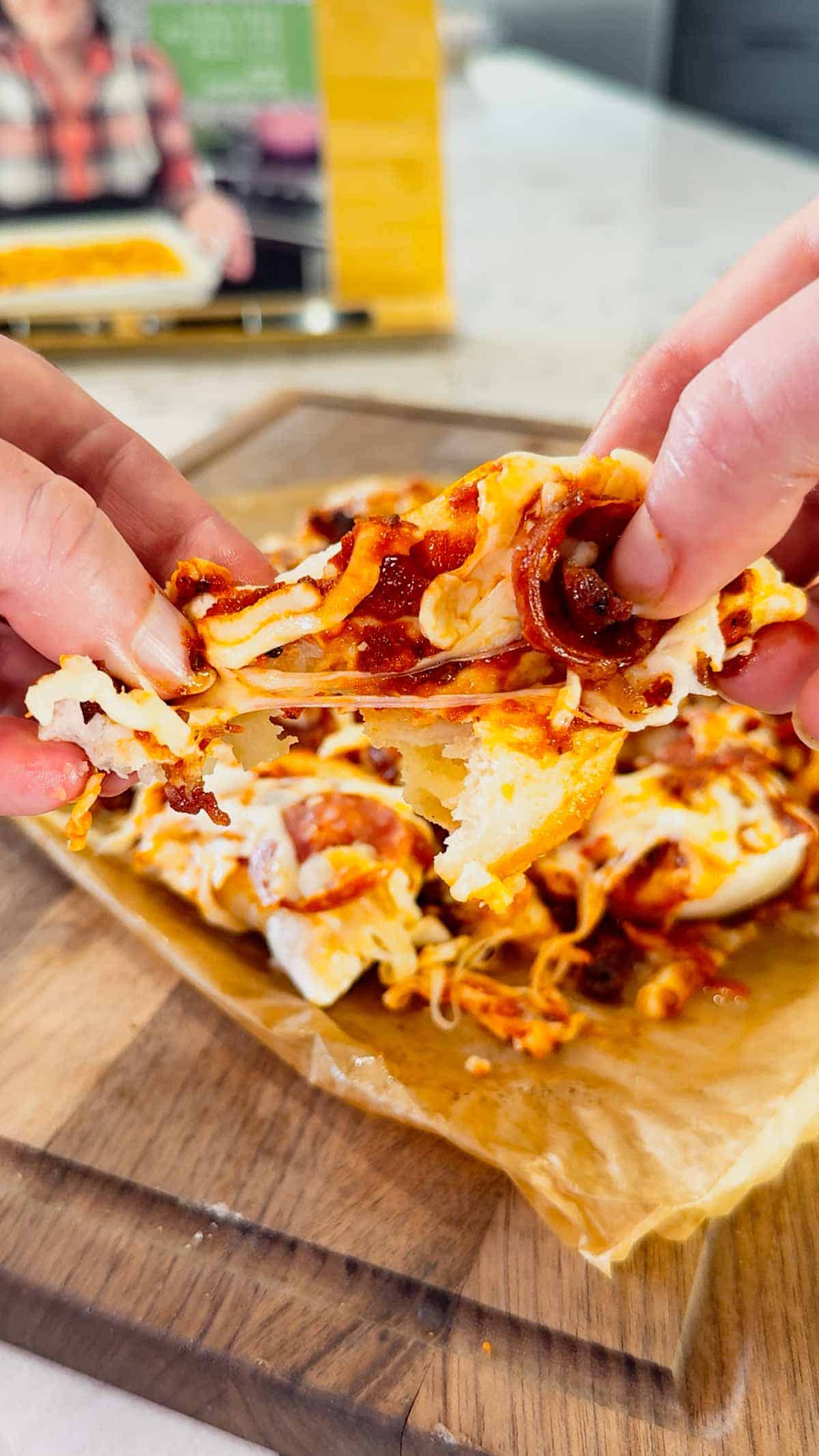 Air Fryer Pizza Pierogies are the ultimate easy comfort food recipe for busy weeknights, game day snacks, party appetizers and lazy dinners. Frozen bacon pierogies are air fried until crispy and golden, then topped with pizza sauce, shredded mozzarella cheese, pepperoni and crumbled bacon for a cheesy pizza-inspired dinner everyone will love. This easy air fryer recipe is perfect for picky eaters, quick meals, easy dinner ideas, air fryer snacks and fun family dinners. If you love pizza recipes, frozen pierogi recipes, cheesy appetizers, easy air fryer dinners, quick comfort food and crispy air fryer recipes, these loaded pizza pierogies are a must-try for your next weeknight meal, movie night snack or game day party food spread.