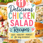 Looking for Easy Chicken Salad recipes the whole family will love? This collection of 11 Chicken Salad Recipes is packed with everything from a classic Homemade Chicken Salad to flavorful Chicken Salad With Grapes, Greek Chicken Salad, Southern Style Chicken Salad and more. Whether you're using Rotisserie Chicken, Pre Cooked Chicken or Tender Chicken Breast, these Chicken Salad Ideas are perfect for Meal Prep For The Week, Healthy Lunch Salad Idea inspiration and Easy Weeknight Dinners. Discover How To Make Chicken Salad for sandwiches, wraps, croissants and Chicken Salad Bowls. These Chicken Salads For Dinner are loaded with flavor and make great Easy Picnic Food Ideas, Summer Lunch options and Quick Meals for busy days.