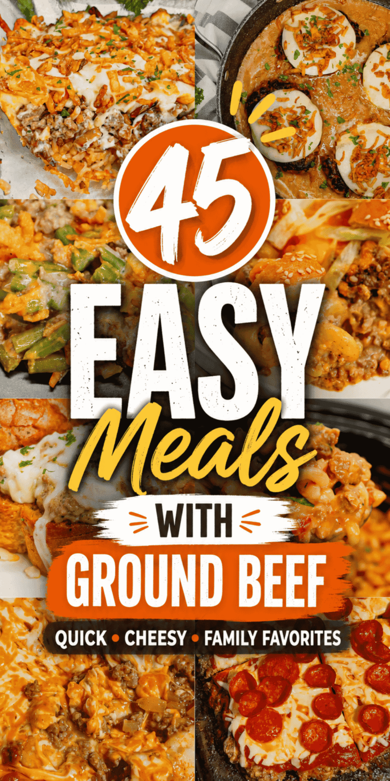 Looking for Quick Dinner Ideas With Ground Beef that everyone will actually eat? This collection of 45 Easy Meals With Ground Beef is packed with the Best Ground Beef Recipes for busy families. You'll find Quick Ground Beef Recipes For Dinner, cheesy casseroles, hearty skillet meals, creamy pasta dishes, Beef And Rice recipes, one pot dinners, and comforting Beef Casserole Recipes. Whether you're wondering What To Do With Ground Beef, need Easy Weeknight Dinners, Fast Dinner Recipes, Lazy Dinners, or simple Hamburger Meat Recipes, this roundup has you covered. From Ground Beef Recipes and Beef Recipes Easy to Beef Recipes For Dinner, there are delicious meals for every craving and every budget.