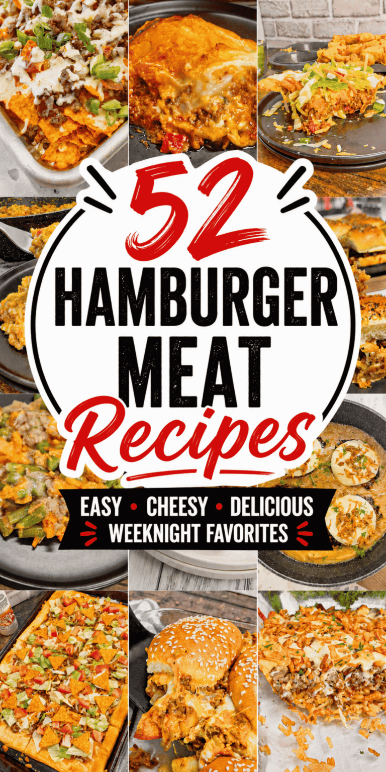 Need fresh Meals With Hamburger Meat your family will actually eat? This collection of 52 Hamburger Meat Recipes is packed with Ground Hamburger Recipes Dinners that are easy, affordable, and full of comfort food flavor. Discover Things To Make With Ground Beef including Hamburger Dinner Ideas, Easy Dinner Recipes With Ground Beef, Beef Casserole Recipes, Hamburger Steak Recipes, Ground Beef Stroganoff, Homemade Sloppy Joe Recipe, Grandma Goulash, Impossible Hamburger Pie, and cheesy casseroles loaded with cheddar. From Lazy Dinners and Quick Meals to hearty Beef Recipes For Dinner, these Ground Meat Recipes For Dinner are perfect for busy weeknights, meal planning, and feeding hungry families. Find delicious Southern Recipes, Main Dish Recipes, Hamburger Rice Casserole favorites, Cheeseburger Tater Tot Bake creations, and budget-friendly suppers everyone will request again and again.
