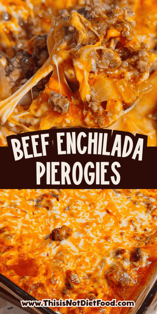 If you're looking for an easy comfort food dinner that combines Mexican-inspired flavors with hearty family-friendly ingredients, this Beef Enchilada Pierogies recipe is a must-try. Frozen pierogies are layered in a baking dish, topped with seasoned ground beef, rich red enchilada sauce, and plenty of melted cheddar cheese for a simple weeknight meal everyone will love. This easy casserole recipe is perfect for busy nights, potlucks, meal prep, and budget-friendly dinners. Whether you're searching for Ground Beef Dinner Recipes, Easy Casserole Recipes, Enchilada Casserole Ideas, Pierogi Casserole Recipes, Frozen Pierogies Recipes, or Cheesy Beef Bakes, this recipe delivers big flavor with minimal effort. The combination of tender potato-filled pierogies, savory beef, zesty enchilada sauce, and gooey cheese creates the ultimate comfort food casserole. Save this Easy Beef Enchilada Pierogies Bake for quick family dinners, freezer meals, cozy weeknight suppers, and crowd-pleasing comfort food recipes that are guaranteed to disappear fast.