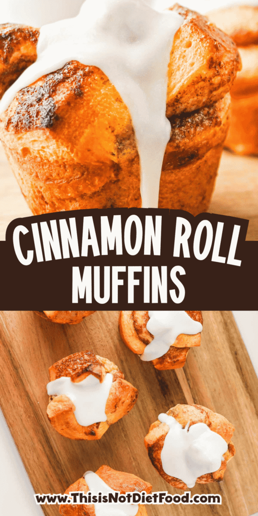 These Cinnamon Roll Muffins are the ultimate easy breakfast recipe for busy mornings, holiday brunches and weekend baking. Made with Pillsbury cinnamon rolls, eggs, heavy cream, cinnamon and vanilla, these soft and fluffy muffins have all the flavour of classic cinnamon rolls in a convenient grab-and-go form. The chopped cinnamon roll pieces bake up perfectly in muffin tins while the rich custard mixture creates a tender, bakery-style texture. Once baked, they're topped with the sweet cream cheese frosting for an irresistible finish. Whether you're looking for an easy brunch recipe, a simple make-ahead breakfast or a fun twist on canned cinnamon rolls, these Cinnamon Roll Muffins are guaranteed to be a family favourite.