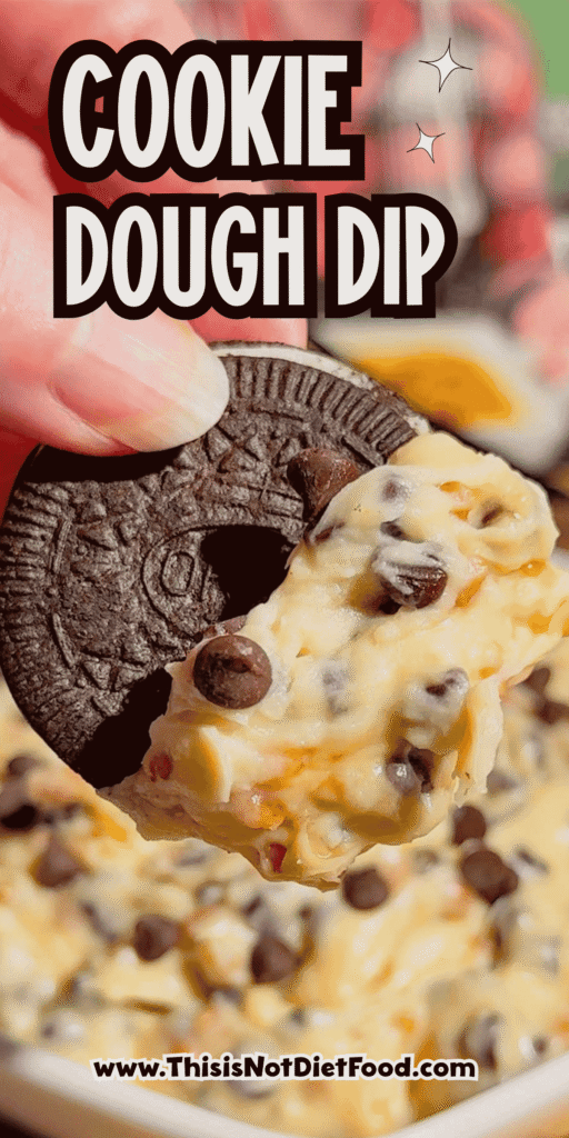 Looking for the ultimate Cookie Dough Dip recipe? This easy No Bake Dessert Dip is rich, creamy, and loaded with mini chocolate chips and crunchy toffee bits for the perfect sweet treat. Ready in just 10 minutes, this Chocolate Chip Cookie Dough Dip is ideal for parties, game day, movie nights, birthdays, potlucks, holiday dessert tables, and family gatherings. Serve it with graham crackers, vanilla wafers, pretzels, apple slices, strawberries, or cookies for an irresistible dessert everyone will love. If you need an easy dessert dip, sweet party snack, no bake dessert recipe, or crowd-pleasing treat, this homemade cookie dough dip is guaranteed to disappear fast and become a favorite for every occasion.