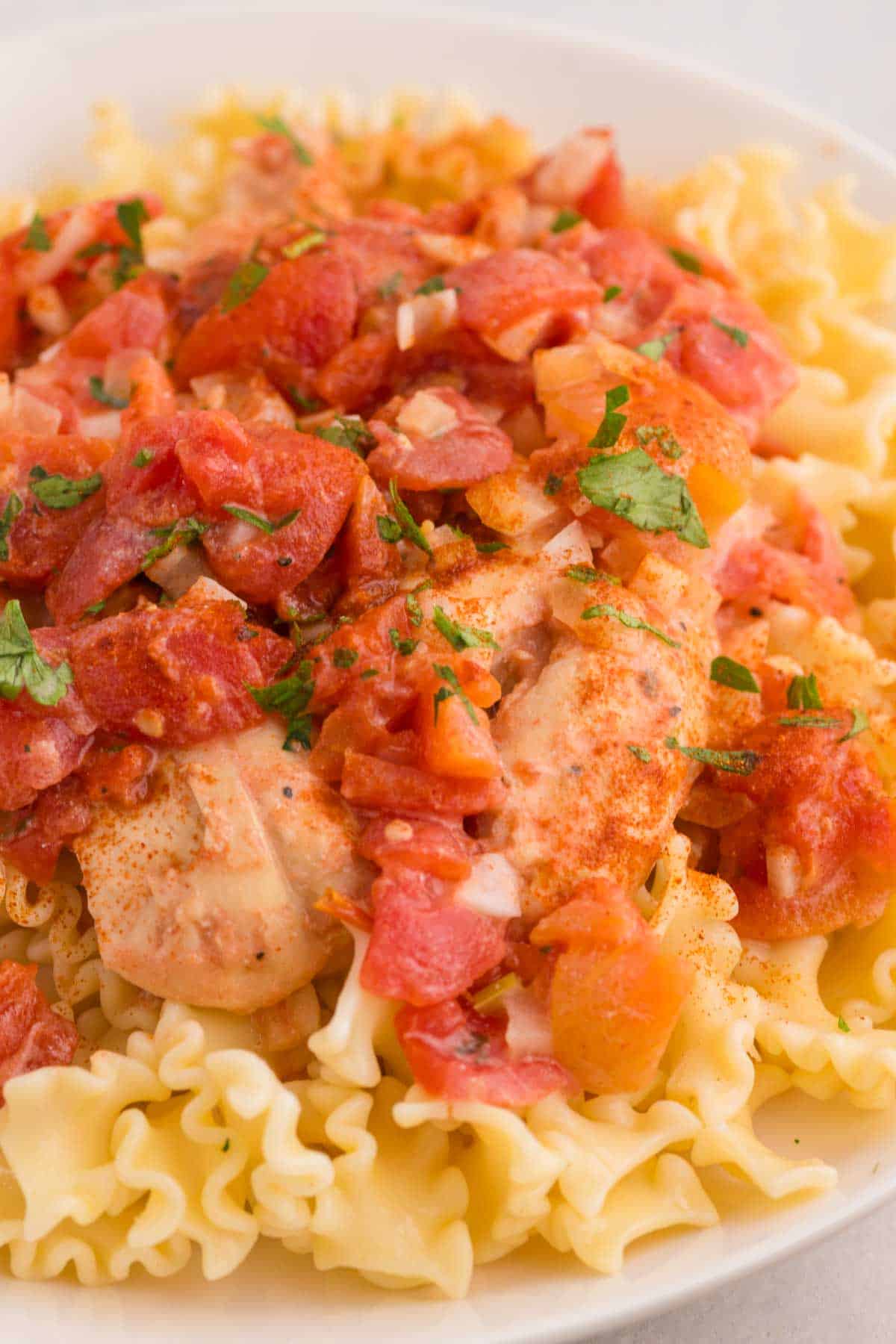This Slow Cooker Chicken Paprikash is the ultimate comfort food dinner for busy weeknights. Tender chicken breasts cook low and slow with onions, tomatoes, and plenty of sweet paprika to create a rich, flavorful sauce that tastes like it simmered all day. A generous scoop of sour cream stirred in at the end gives this classic Hungarian-inspired dish its signature creamy texture. Serve it over egg noodles, rice, or mashed potatoes for a hearty family meal everyone will love. If you're looking for easy slow cooker chicken recipes, crock pot comfort food, cozy dinner ideas, or simple meals packed with flavor, this Chicken Paprikash recipe is a must-try. It's easy to prep, incredibly satisfying, and perfect for feeding a hungry crowd with minimal effort.