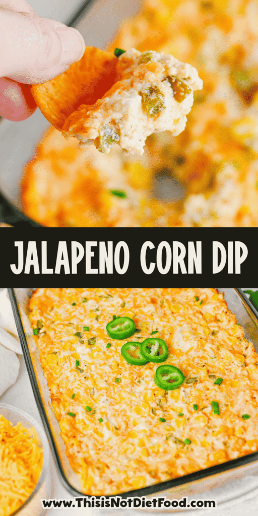 This Jalapeño Corn Dip is the ultimate party appetizer for anyone who loves bold flavor and easy entertaining. Made with sweet corn, cream cheese, sour cream, cheddar cheese, and fresh jalapeños, this creamy baked corn dip is hot, cheesy, and packed with just the right amount of heat. Whether you're searching for easy dip recipes, hot corn dip ideas, game day appetizers, party dips for a crowd, cheesy jalapeno dip recipes, or baked appetizer recipes, this one checks all the boxes. Perfect for potlucks, tailgates, holiday gatherings, BBQs, and family get-togethers, this spicy corn dip pairs perfectly with tortilla chips, crackers, or fresh veggies. Save this easy corn dip recipe for your next party and watch it disappear fast. It's a crowd-pleasing appetizer everyone will be asking for again and again.
