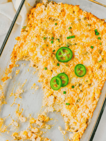 This Jalapeño Corn Dip is the ultimate party appetizer for anyone who loves bold flavor and easy entertaining. Made with sweet corn, cream cheese, sour cream, cheddar cheese, and fresh jalapeños, this creamy baked corn dip is hot, cheesy, and packed with just the right amount of heat. Whether you're searching for easy dip recipes, hot corn dip ideas, game day appetizers, party dips for a crowd, cheesy jalapeno dip recipes, or baked appetizer recipes, this one checks all the boxes. Perfect for potlucks, tailgates, holiday gatherings, BBQs, and family get-togethers, this spicy corn dip pairs perfectly with tortilla chips, crackers, or fresh veggies. Save this easy corn dip recipe for your next party and watch it disappear fast. It's a crowd-pleasing appetizer everyone will be asking for again and again.