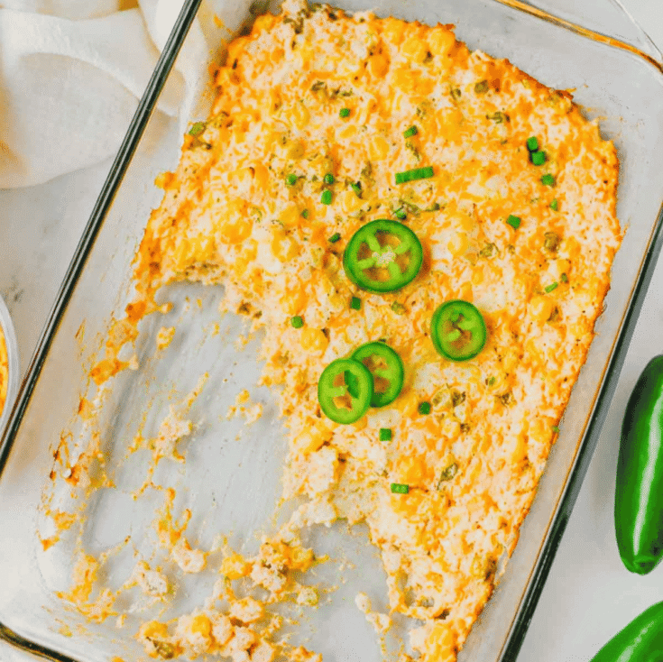 This Jalapeño Corn Dip is the ultimate party appetizer for anyone who loves bold flavor and easy entertaining. Made with sweet corn, cream cheese, sour cream, cheddar cheese, and fresh jalapeños, this creamy baked corn dip is hot, cheesy, and packed with just the right amount of heat. Whether you're searching for easy dip recipes, hot corn dip ideas, game day appetizers, party dips for a crowd, cheesy jalapeno dip recipes, or baked appetizer recipes, this one checks all the boxes. Perfect for potlucks, tailgates, holiday gatherings, BBQs, and family get-togethers, this spicy corn dip pairs perfectly with tortilla chips, crackers, or fresh veggies. Save this easy corn dip recipe for your next party and watch it disappear fast. It's a crowd-pleasing appetizer everyone will be asking for again and again.