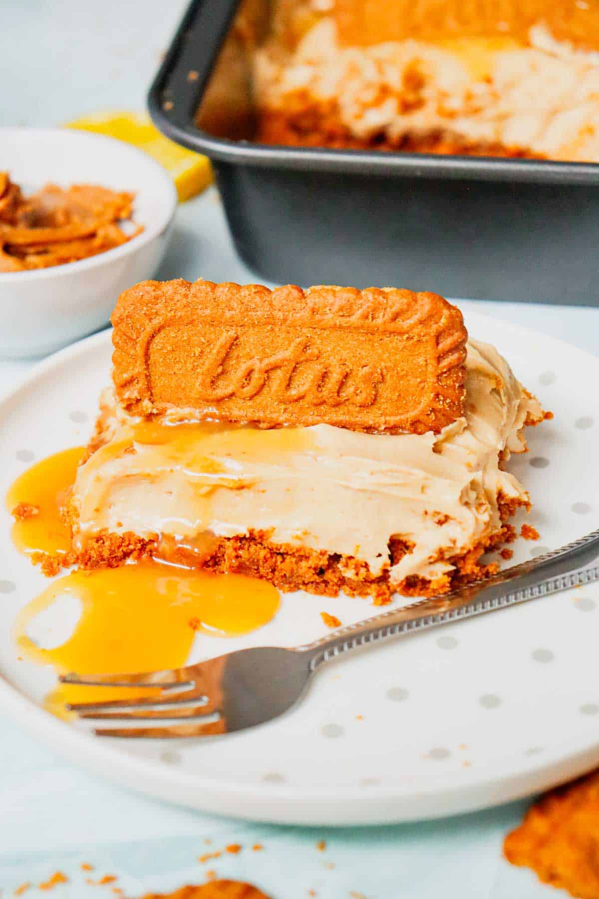 This No-Bake Biscoff Cheesecake is the ultimate easy dessert for cookie butter lovers. Made with a buttery Biscoff Cookie Crust, creamy cheesecake filling, and rich Lotus Biscoff Spread, this No Bake Cheesecake Recipe delivers incredible flavor without turning on the oven. Perfect for anyone searching for Biscoff Cheesecake, Lotus Biscoff Cheesecake, No Bake Desserts, Cookie Butter Cheesecake, Easy Cheesecake Recipes, Cheesecake Bars, Biscoff Dessert Recipes, and No Bake Cheesecake Bars. This simple dessert is ideal for holidays, potlucks, family gatherings, and make-ahead entertaining. With its smooth, creamy texture and irresistible cookie butter flavor, this No-Bake Biscoff Cheesecake is guaranteed to become one of your favorite easy dessert recipes.