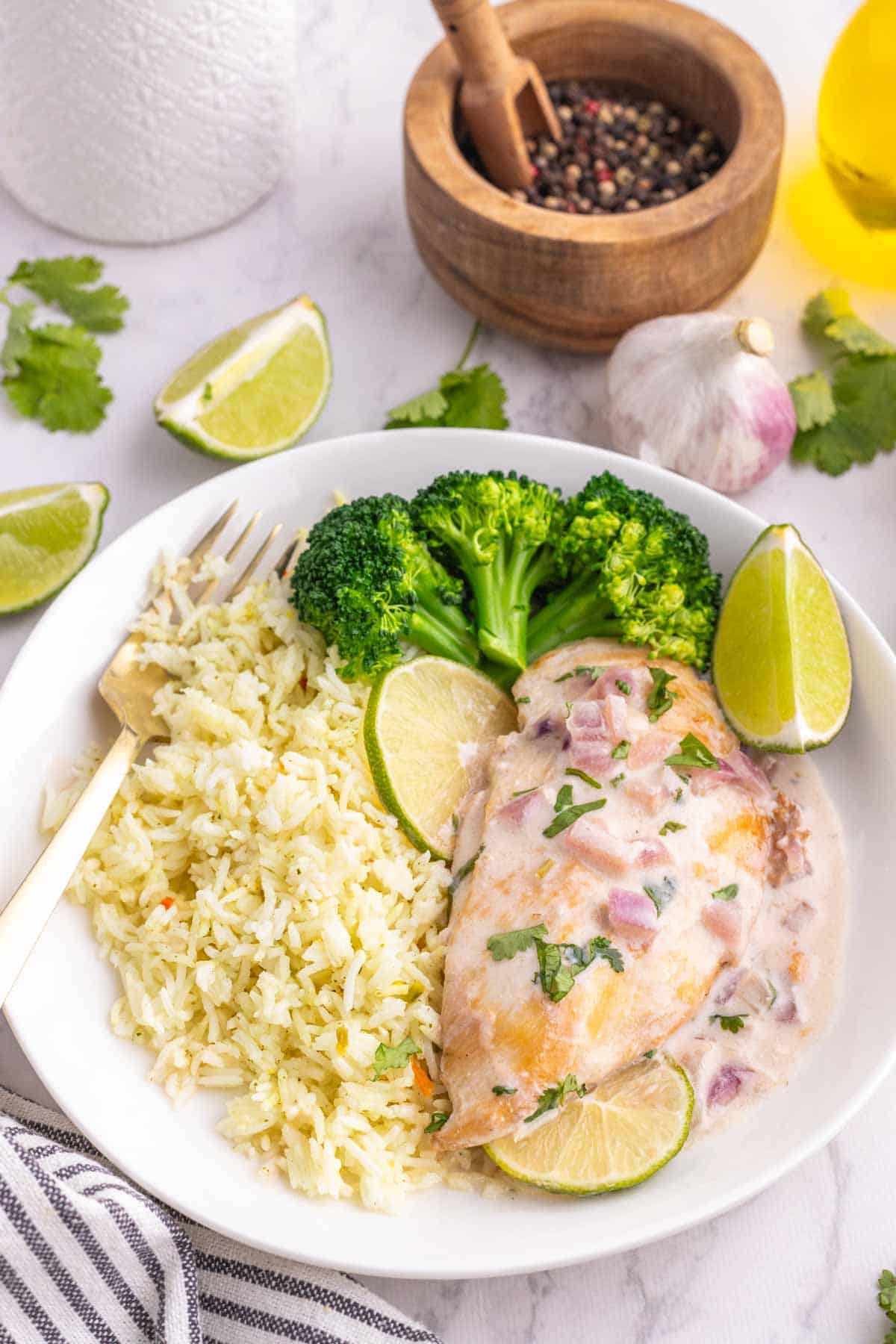 Looking for an easy Coconut Lime Chicken recipe that's packed with fresh, tropical flavor? This creamy Coconut Chicken Recipe combines juicy pan-seared chicken breasts with rich coconut milk, fresh lime juice, garlic, ginger, and cilantro for a quick 30 Minute Chicken Dinner the whole family will love. Perfect for busy weeknights, this Creamy Coconut Chicken is delicious served over rice, quinoa, or vegetables for a satisfying one-pan meal. If you love Easy Chicken Recipes, Skillet Chicken Recipes, Chicken Dinner Ideas, Coconut Milk Recipes, and flavorful Weeknight Dinner Recipes, save this tropical-inspired dish for your next family dinner or meal prep rotation!