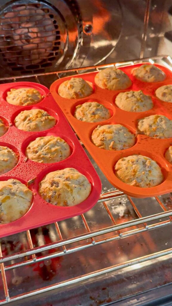 mcgriddle muffins baking in the muffin
