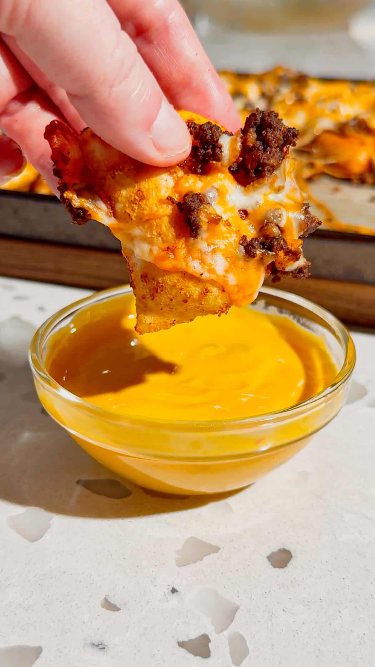 Looking for a fun twist on taco night? These Pierogi Nachos combine crispy baked cheddar pierogies, seasoned ground beef, gooey melted cheddar cheese, and your favorite nacho toppings for the ultimate comfort food dinner. This easy pierogi recipe is perfect for weeknight dinner ideas, ground beef recipes, easy family meals, sheet pan dinners, party food, game day snacks, and quick dinner recipes everyone will devour. If you love loaded nachos, cheesy casseroles, and creative comfort food, this recipe is a must-try. Save this delicious Pierogi Nachos recipe for busy nights, potlucks, casual gatherings, or whenever you're craving a cheesy, crispy, flavor-packed dinner that's simple to make and guaranteed to impress family and friends.