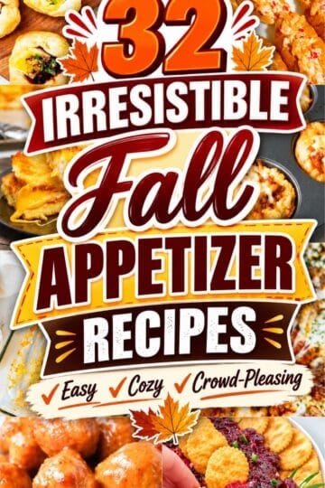 Looking for Fall Dips And Appetizers? This roundup of 32 Fall Appetizers is packed with Fall Finger Foods For Party, Fall Appetizers Easy, and cozy bites made for sharing. You’ll find ideas for Autumn Party Food, Fall Potluck Dishes, and Halloween Appetizers For Party, plus plenty of Easy Fall Appetizers For A Party when you need something simple but impressive. From Puff Pastry Twists and Slow Cooker Meatballs to cheesy bites, dips, and warm party favorites, these Fall Inspired Appetizers bring big Autumn Flavors to every table. Save this List Of Appetizers for Thanksgiving, game day, Friendsgiving, or a cozy gathering when you need Quick Fall Appetizers, Shareable Appetizers, and crowd-pleasing Party Food everyone will want to try! Save these ideas for your next autumn get-together.