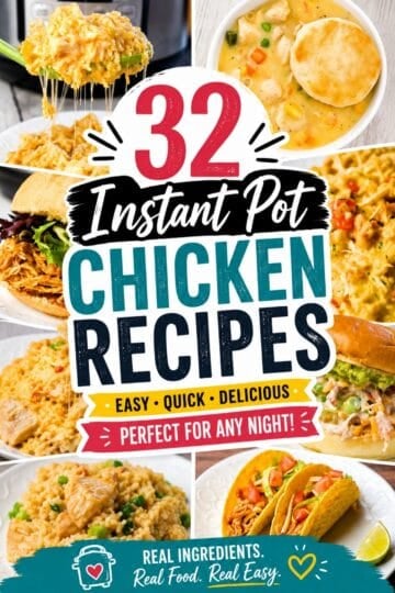 These Instant Pot chicken recipes make busy dinners easier with comforting, family-friendly ideas for every craving. Explore Instant Pot Easy Chicken Recipes, Weeknight Instant Pot Chicken Recipes, Instant Pot Recipes For Chicken, Instant Pot Chicken Dinner Ideas, Easy Chicken Instant Pot Recipes, and Instant Pot One Pot Chicken Recipes. You'll find creamy pasta, chicken and rice, soups, tacos, shredded chicken, chicken thighs, and more. Save these Chicken Recipes In The Instant Pot when you need Quick Easy Chicken Instant Pot Recipes, Pressure Cooker Chicken Recipes Easy, Chicken Recipes For Dinner Instant Pot, Easy Instant Pot Recipes Chicken, or Fast Chicken Instant Pot Recipes for simple meals any night of the week. Perfect for your next easy chicken dinner! Save this roundup.