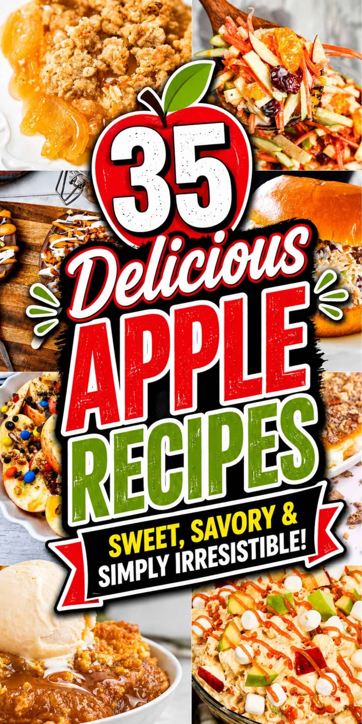 Wondering What To Do With Apples after a trip to the orchard or a big grocery haul? This collection of 35 Apple Recipes is packed with Fresh Apple Recipes Easy enough for busy days, from Quick Apple Desserts and Breakfast Desserts to cozy bakes, salads, and savory ideas. Discover Easy Apple Desserts With Fresh Apples, Apple Dessert Recipes Easy enough for beginners, and plenty of Things To Make With Apples when your fruit bowl is overflowing. You'll find Apple Recipes Healthy enough for everyday snacking, classic Best Apple Desserts for fall gatherings, and creative Recipes Using Apples for breakfast, dessert, potlucks, and dinner. Save these Easy Apple Recipes for all your fall baking, entertaining, and apple-picking inspiration. Perfect for saving before your next fall baking day.
