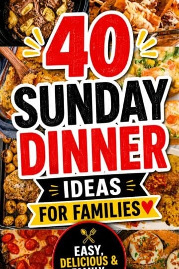 Looking for Sunday dinner ideas the whole family will love? This collection of 40 Sunday Dinner Recipes is packed with cozy, satisfying Homecooked Meals, from Tender Beef and hearty casseroles to flavorful Chicken Dishes and classic comfort food. Find Easy Sunday Dinner Recipes for relaxed weekends, Big Family Meals for a crowd, and Special Dinner Recipes when you want something extra delicious. These Yummy Family Meals also include Slow Cooker Dinner inspiration, Dinner With Ground Beef, Cheesy Comfort Food Dishes, and Cool Weather Meals perfect for fall. Whether you need a Good Sunday Dinner, Weekend Dinner inspiration, or timeless Family Suppers, these Family Friendly Meals make planning easier. Save these Best Sunday Dinner Recipes Families will request again and again!