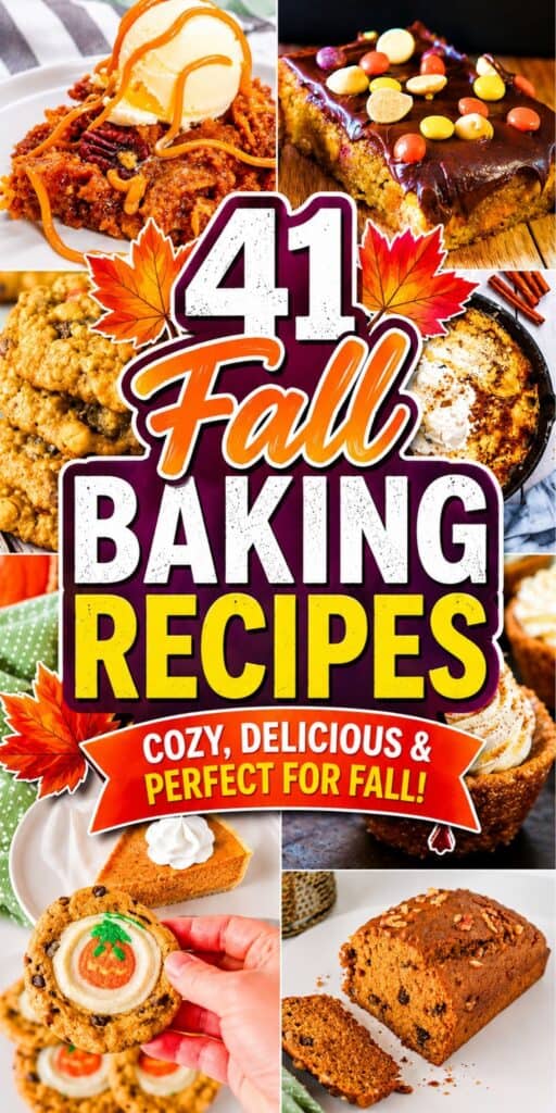 Save this collection of 41 Fall Baking Recipes when you’re craving Simple Fall Desserts, cozy breads, warm spices, and all the flavors of sweater weather. These Fall Baked Goods Recipes are packed with Autumn Baking Ideas, from pumpkin favorites and apple treats to Autumn Pies, Fall Pastries, and irresistible Fall Sweet Treats. Whether you need Quick Fall Desserts for a busy week, Cute Fall Desserts for a party, or Cozy Autumn Treats for a rainy weekend, there’s something here to bake. Explore Fall Desserts Aesthetic inspiration, Cozy Fall Baking, Maple Baking, November Baking, and seasonal recipes perfect for Thanksgiving. These easy Autumn Dessert Recipes are delicious ideas for Fall Things To Bake, sharing with family, bringing to work, or enjoying with coffee on a crisp afternoon.