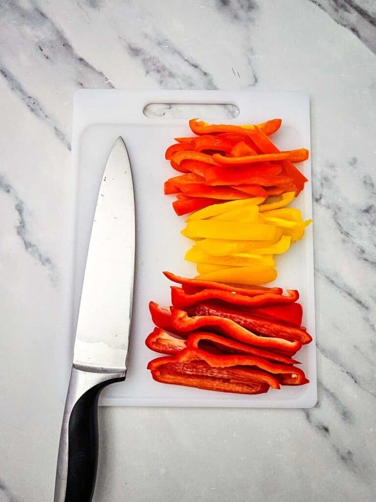 sliced bell peppers