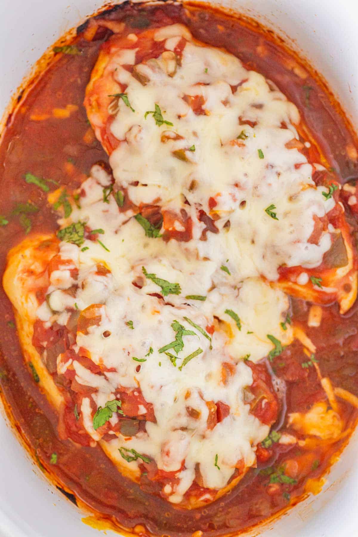This Crockpot Chicken Salsa is an easy slow cooker dinner for busy weeknights! Tender chicken breasts cook low and slow with flavorful salsa, then get topped with melty Monterey Jack cheese for a simple meal the whole family will love. This easy salsa chicken recipe uses just a handful of ingredients and is perfect for tacos, burrito bowls, rice bowls, nachos, or serving with Mexican-inspired side dishes. If you love easy crockpot chicken recipes, slow cooker salsa chicken, dump and go dinners, simple chicken breast recipes, and family friendly meals, this one belongs on your menu. Customize it with spicy salsa, jalapeños, corn, peppers, avocado, sour cream, cilantro, or lime. Save this Crockpot Salsa Chicken recipe for an easy weeknight dinner, meal prep lunch, or fuss-free family meal!